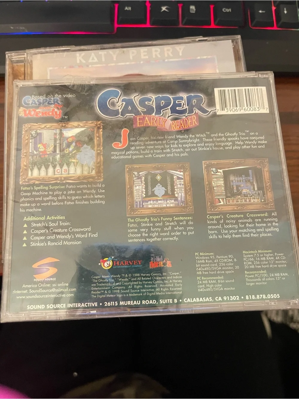 Casper Animated Early Reader CD-ROM - Purple Cover